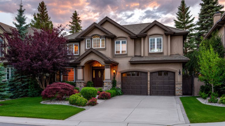 beautiful home and landscaping