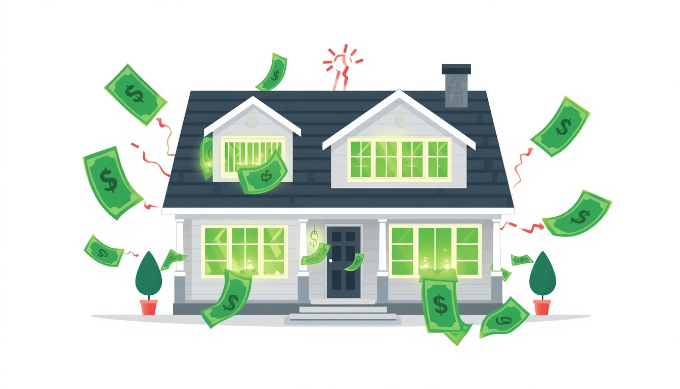 Picture of house losing money
