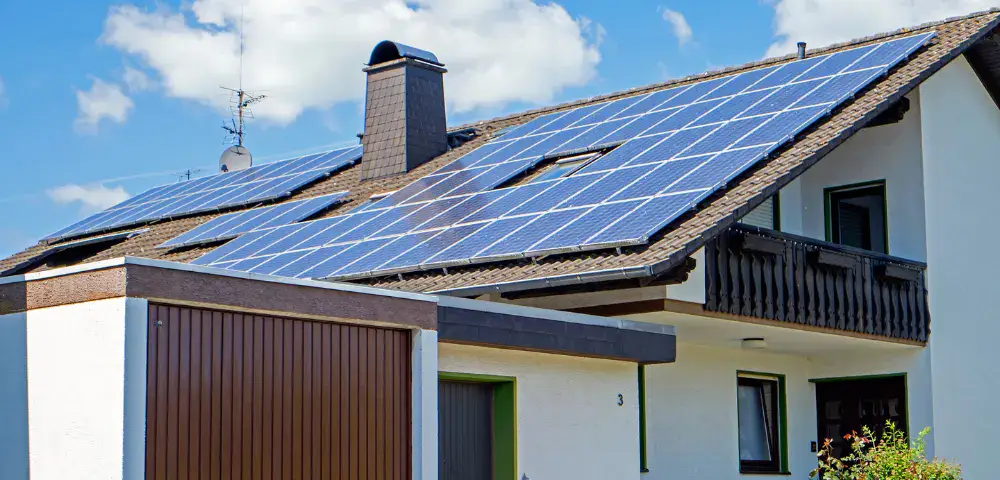 Solar Panels On Roof In Michigan Home